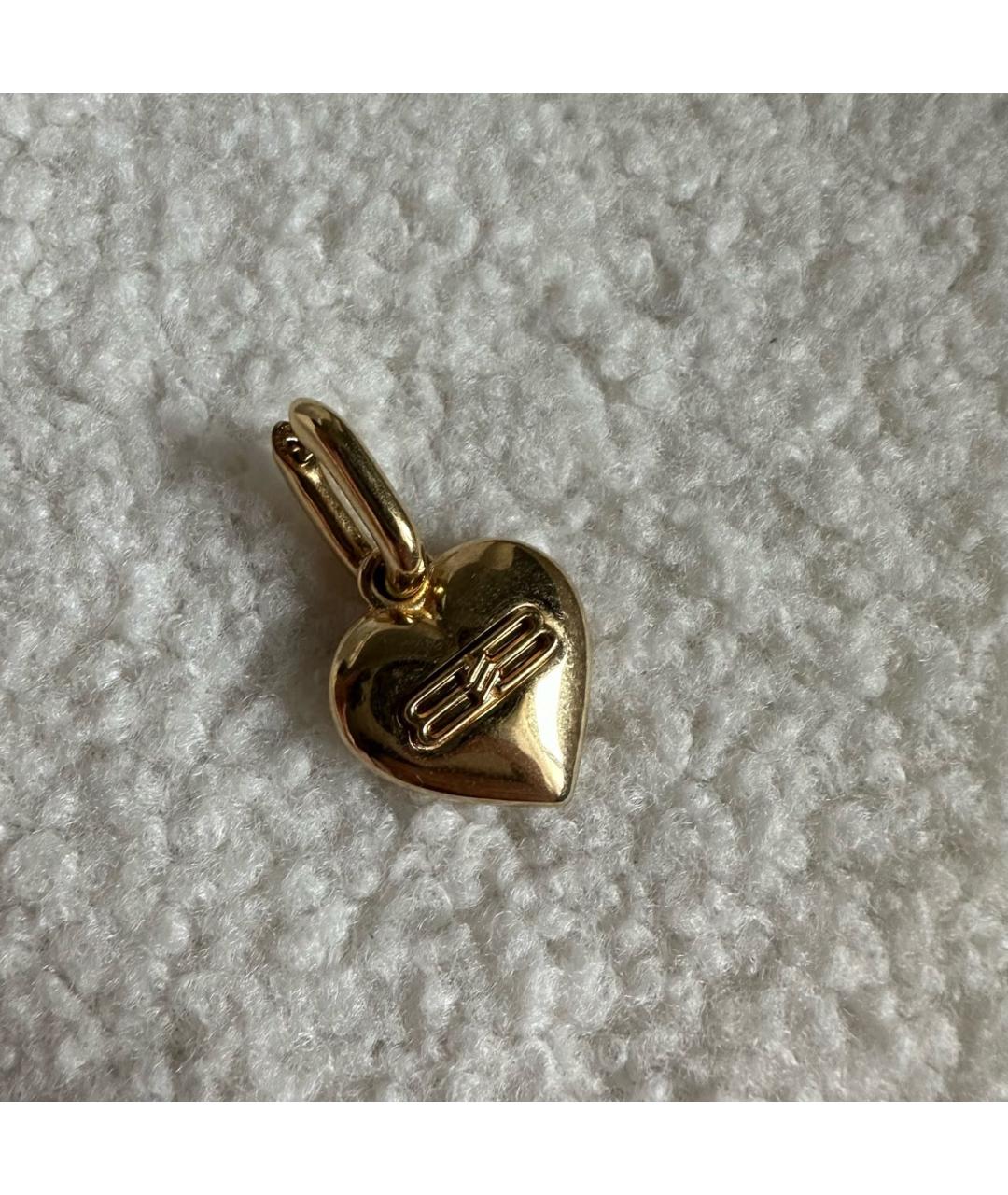 BALENCIAGA Золотые металлические серьги, фото 5