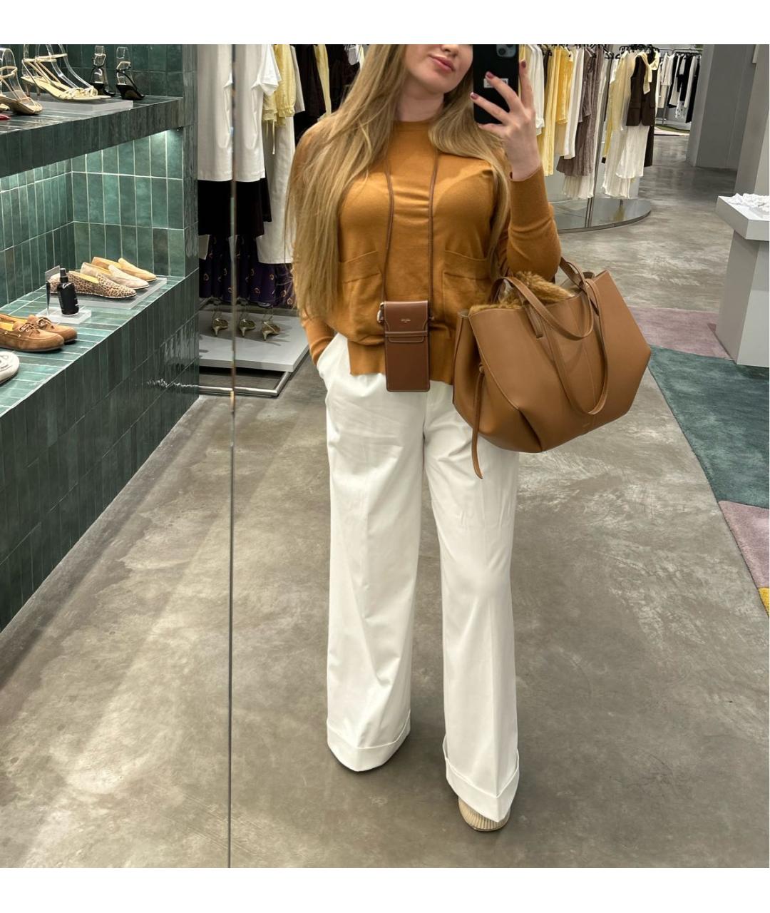 CELINE Оранжевый хлопковый джемпер / свитер, фото 5