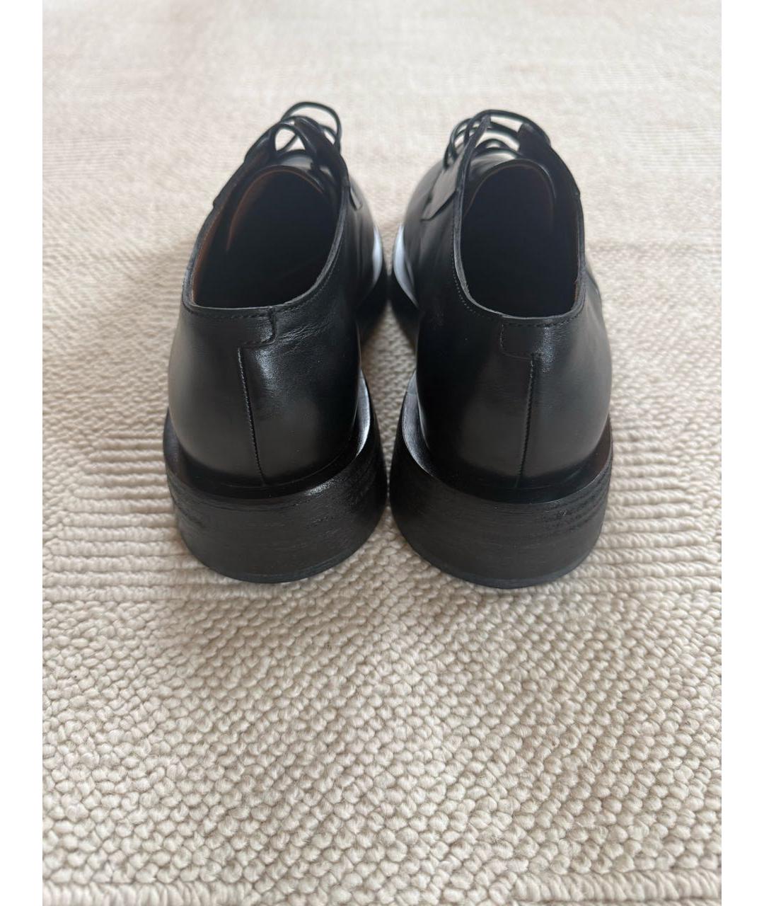 MARSELL Черные кожаные низкие ботинки, фото 4