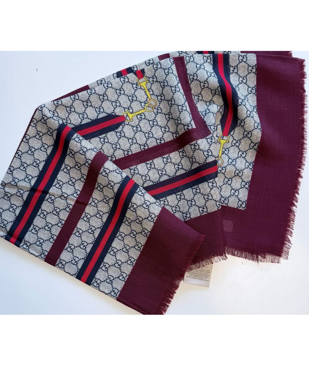 GUCCI Мульти шерстяной платок, фото 7