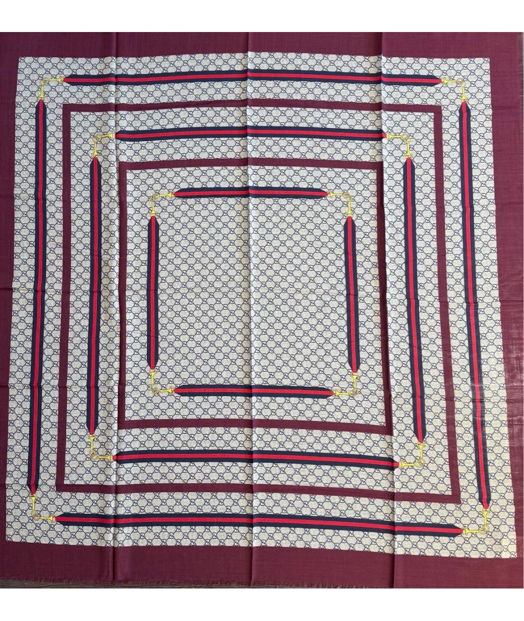 GUCCI Мульти шерстяной платок, фото 1