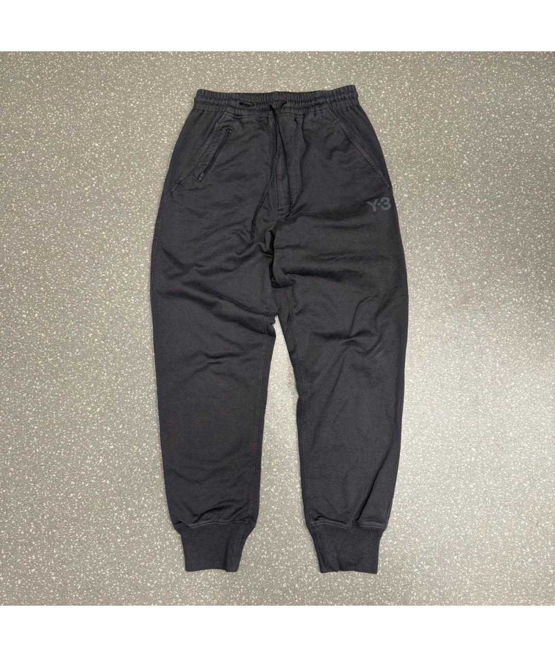 Y-3 Антрацитовые хлопковые спортивные брюки и шорты, фото 7