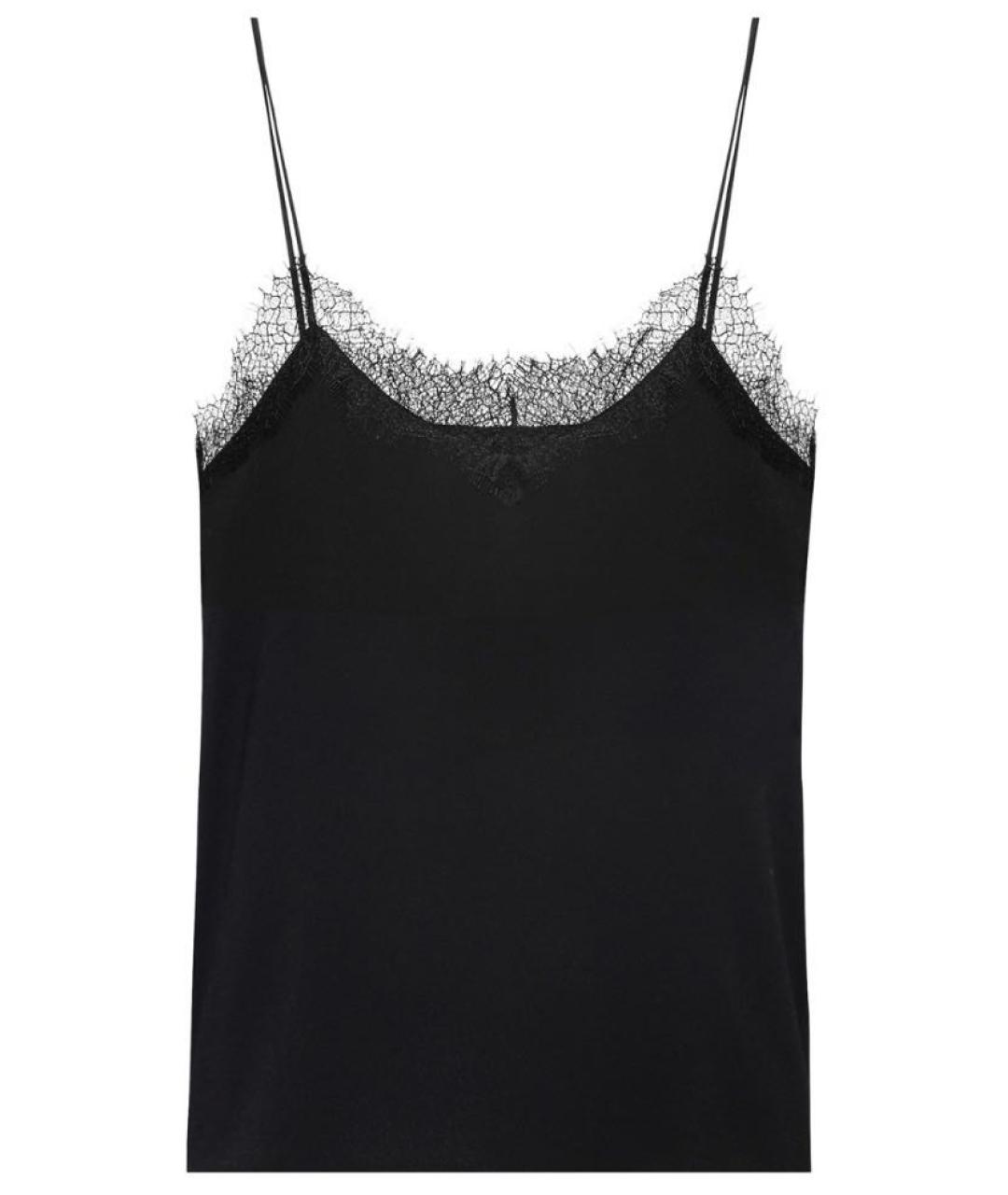 HUGO BOSS Черная вискозная майка, фото 1