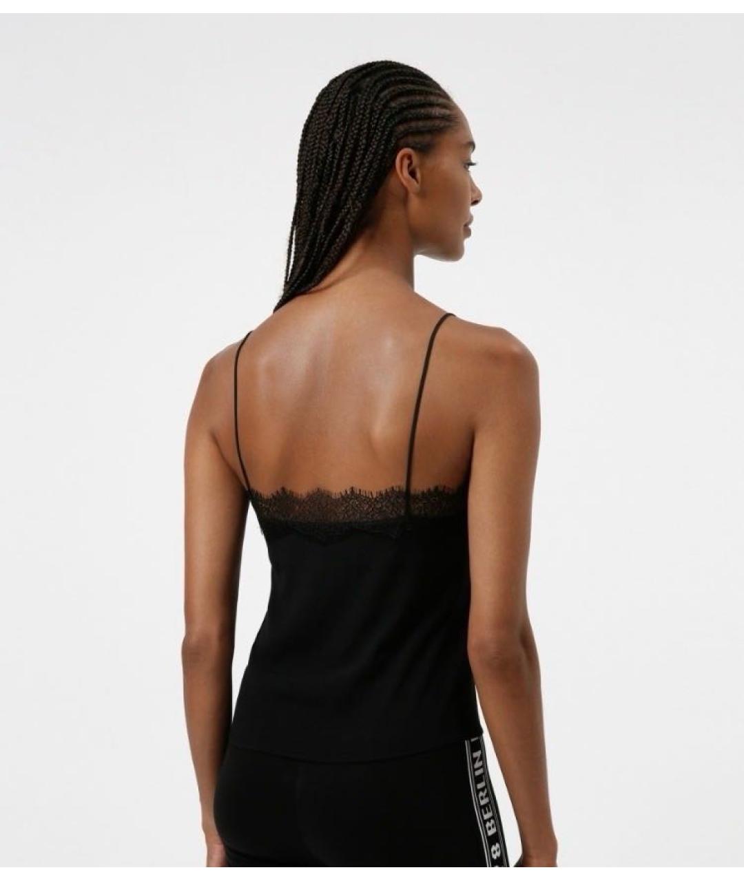 HUGO BOSS Черная вискозная майка, фото 6