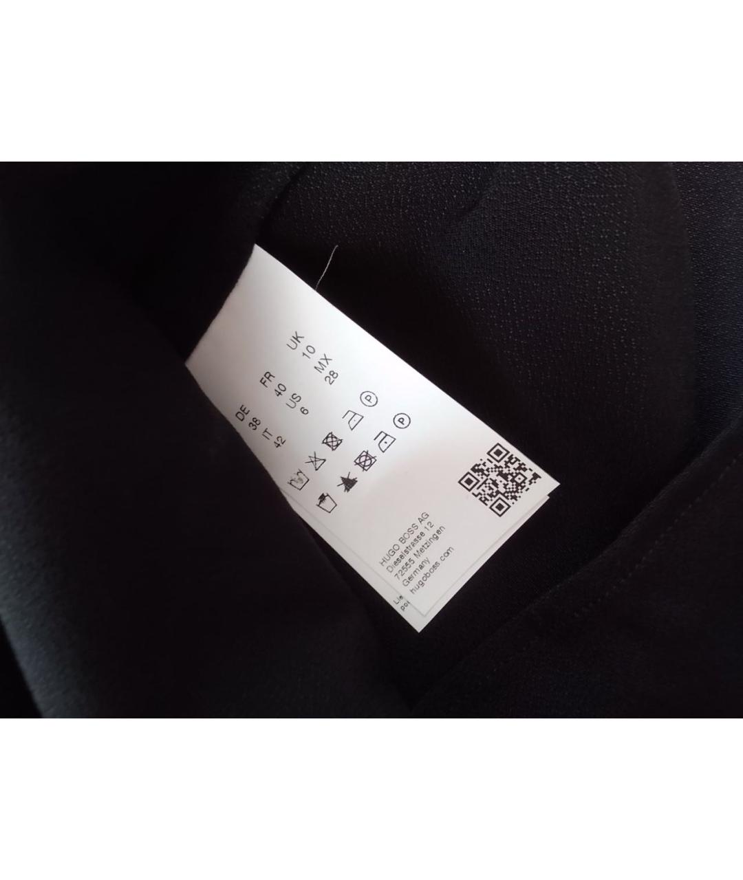 HUGO BOSS Черная вискозная майка, фото 4