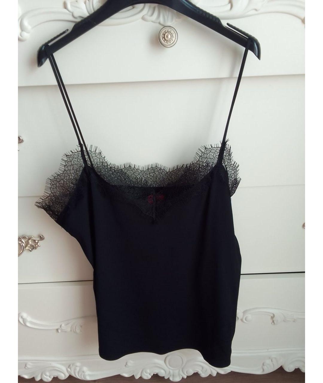 HUGO BOSS Черная вискозная майка, фото 3