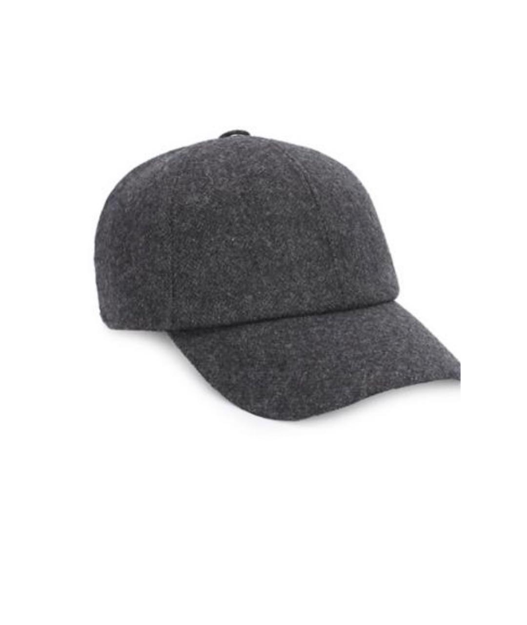 EMPORIO ARMANI Серая шерстяная кепка/бейсболка, фото 1