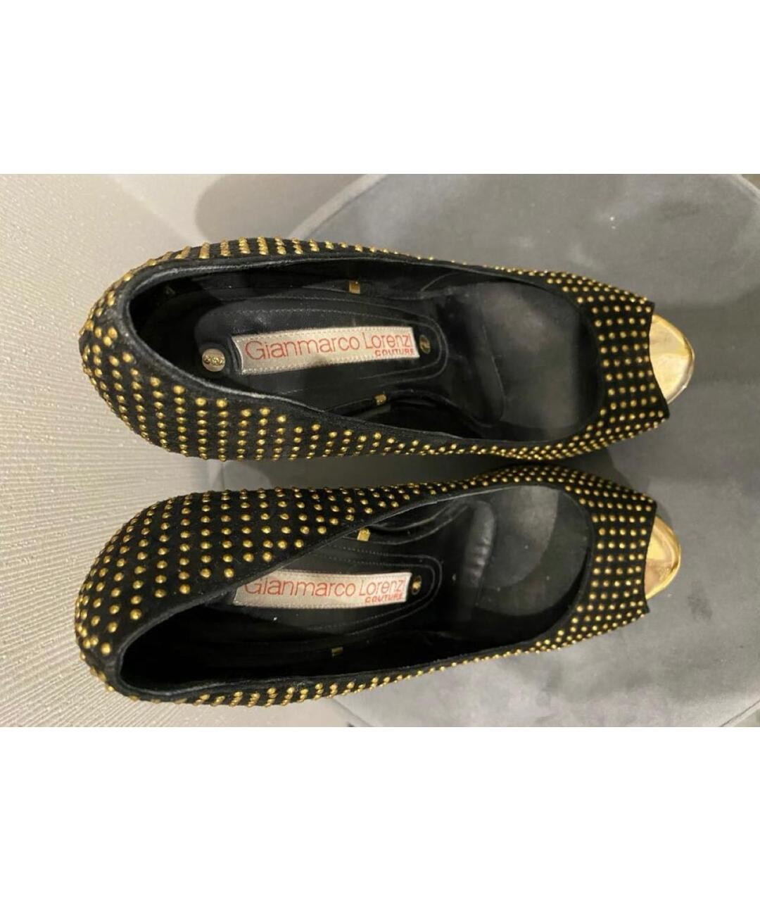 GIAN MARCO LORENZI Черные замшевые туфли, фото 3