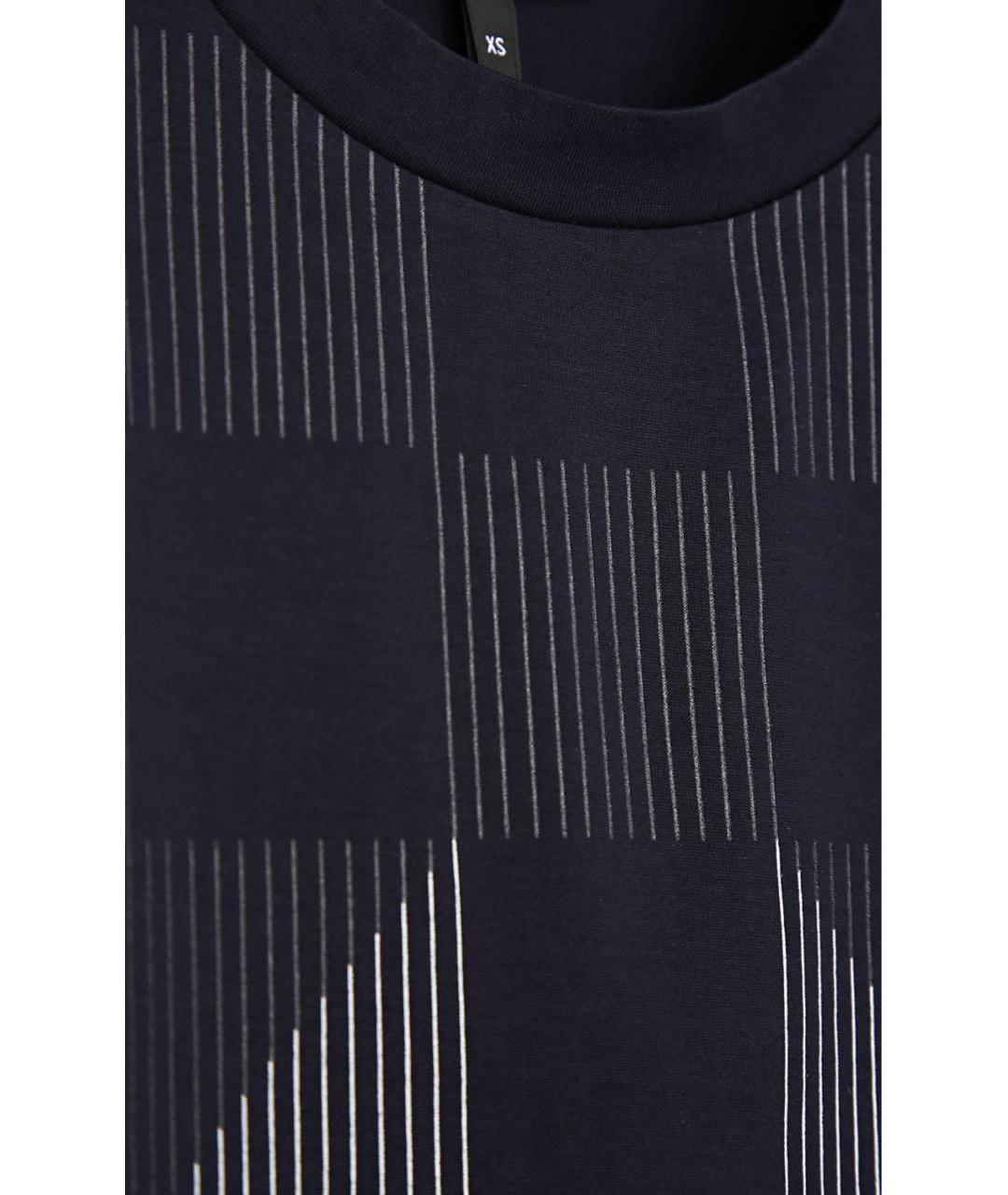 EMPORIO ARMANI Коричневая хлопковая футболка, фото 2