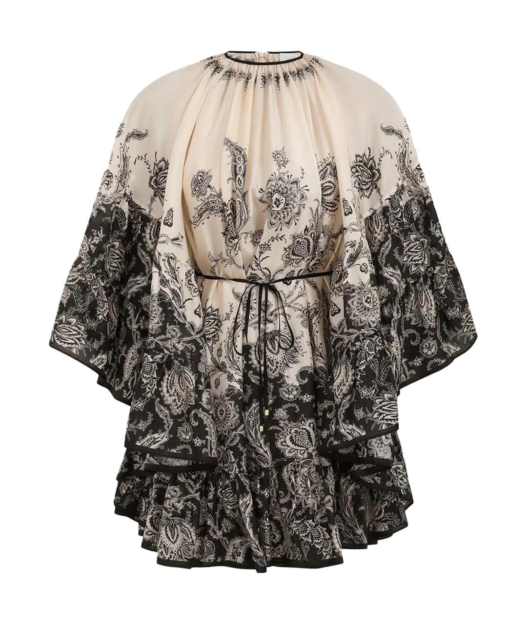 ZIMMERMANN Бежевое коктейльное платье, фото 1