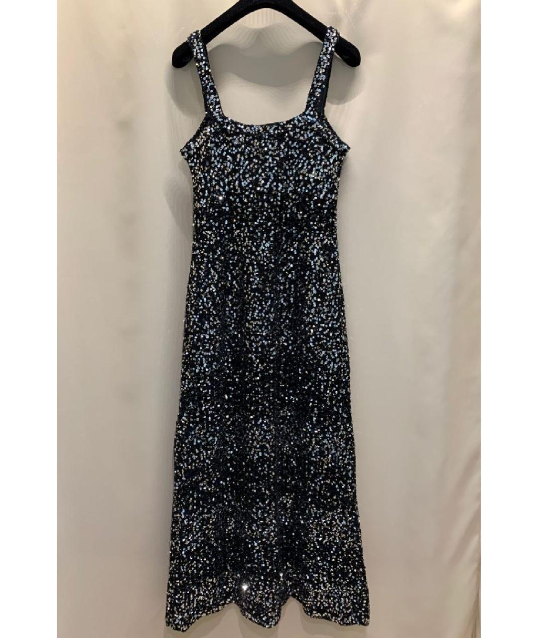 CHANEL Черное хлопковое коктейльное платье, фото 2