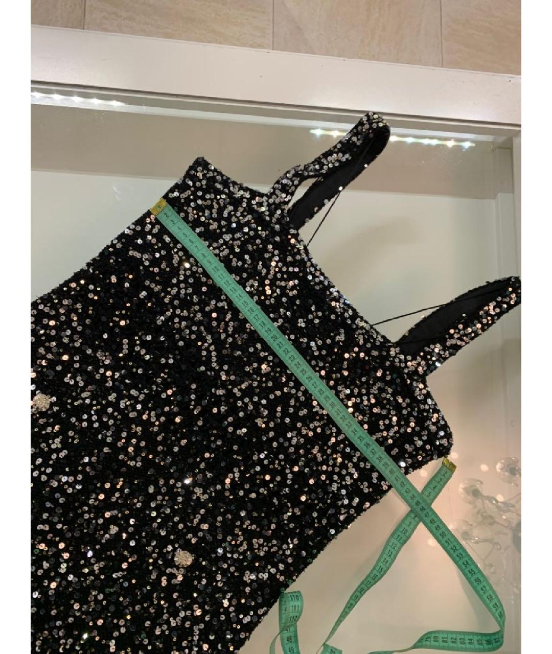 CHANEL Черное хлопковое коктейльное платье, фото 7