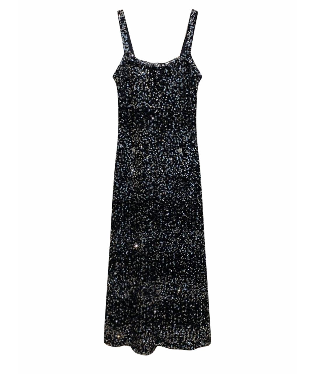 CHANEL Черное хлопковое коктейльное платье, фото 1