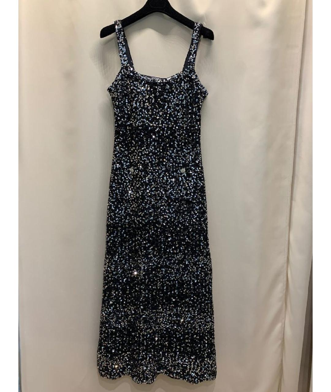 CHANEL Черное хлопковое коктейльное платье, фото 10