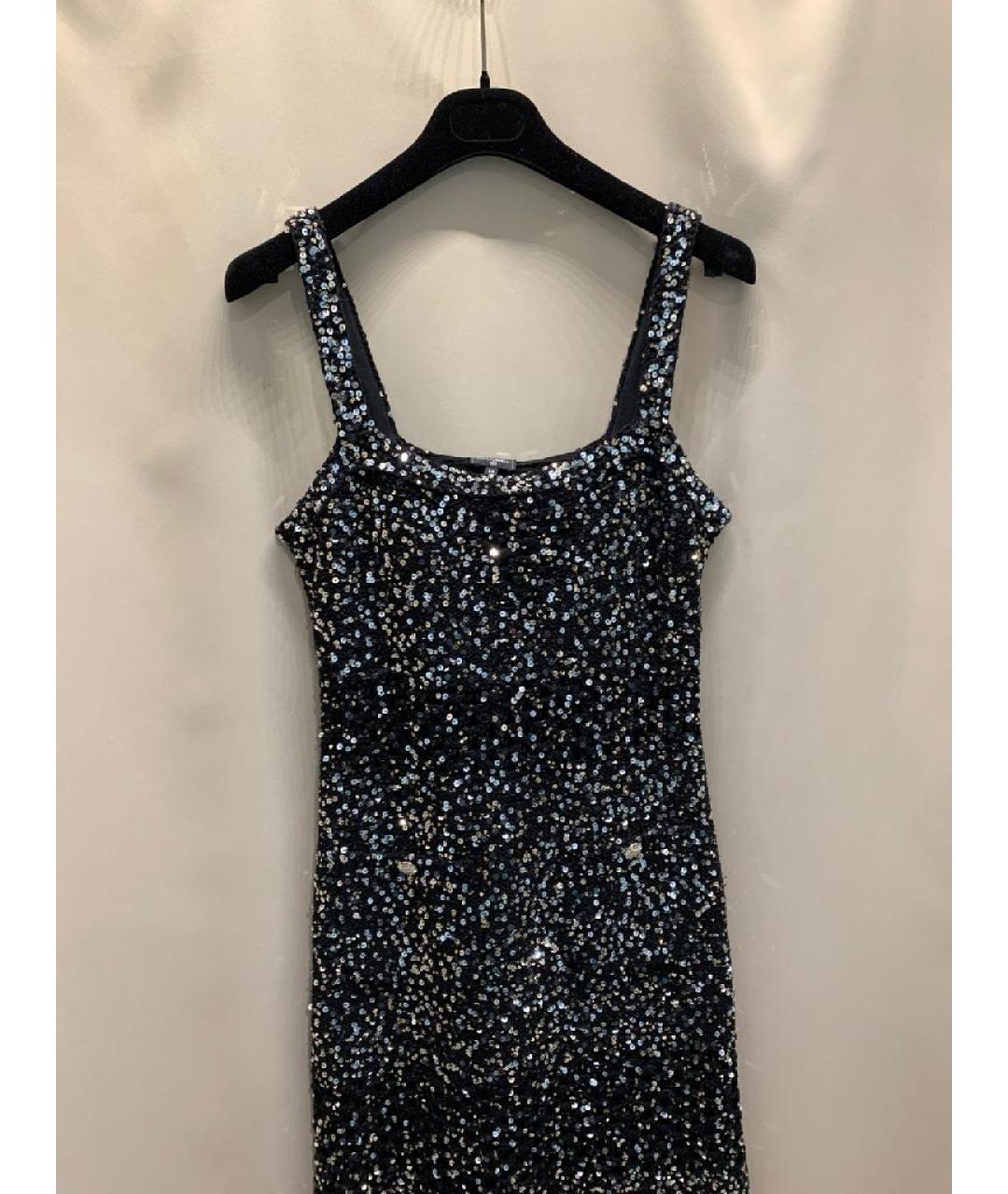 CHANEL Черное хлопковое коктейльное платье, фото 3