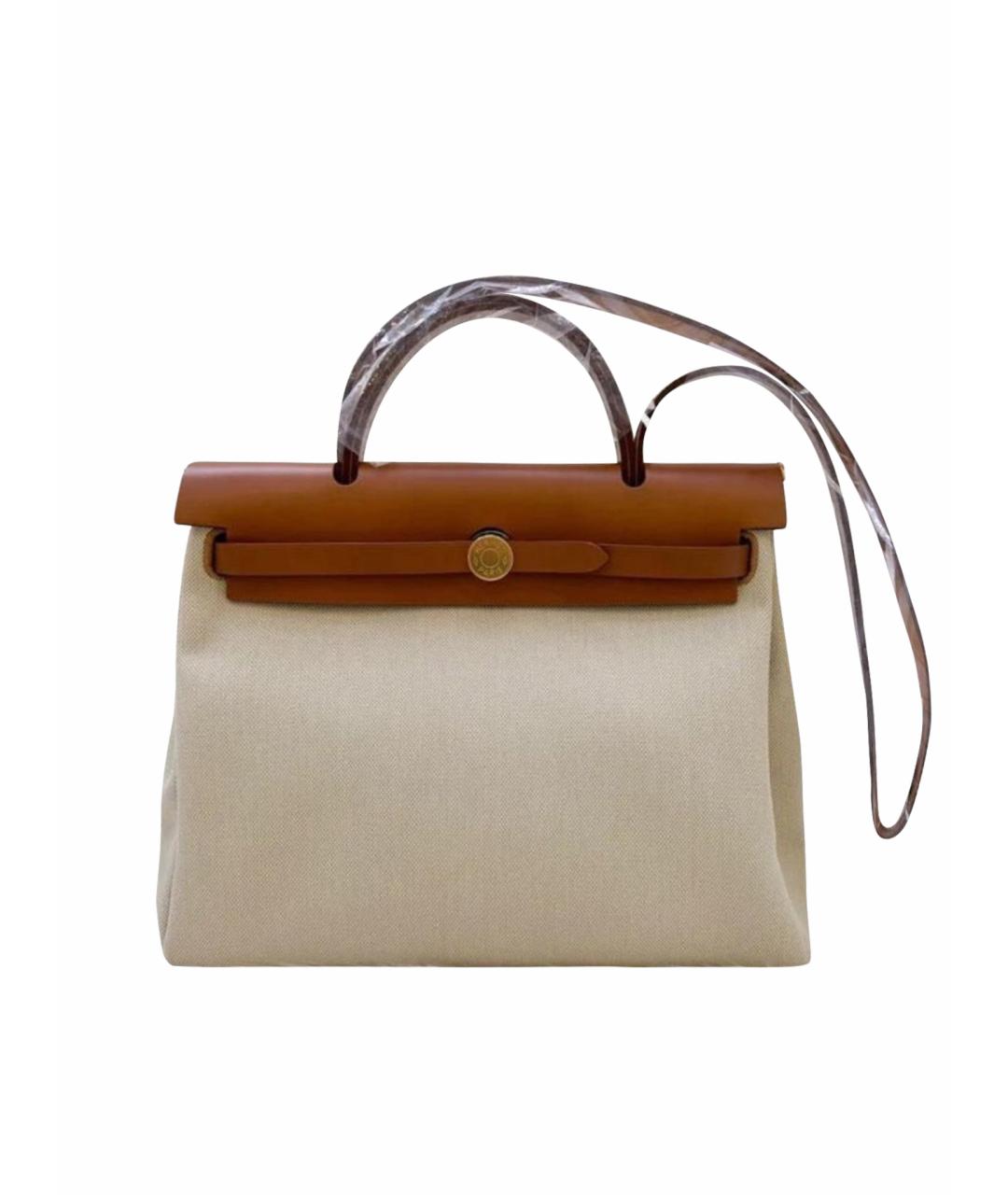 HERMES Бежевая сумка тоут, фото 1