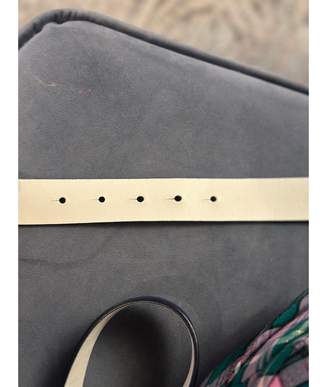 PHILIPP PLEIN Синий кожаный ремень, фото 5