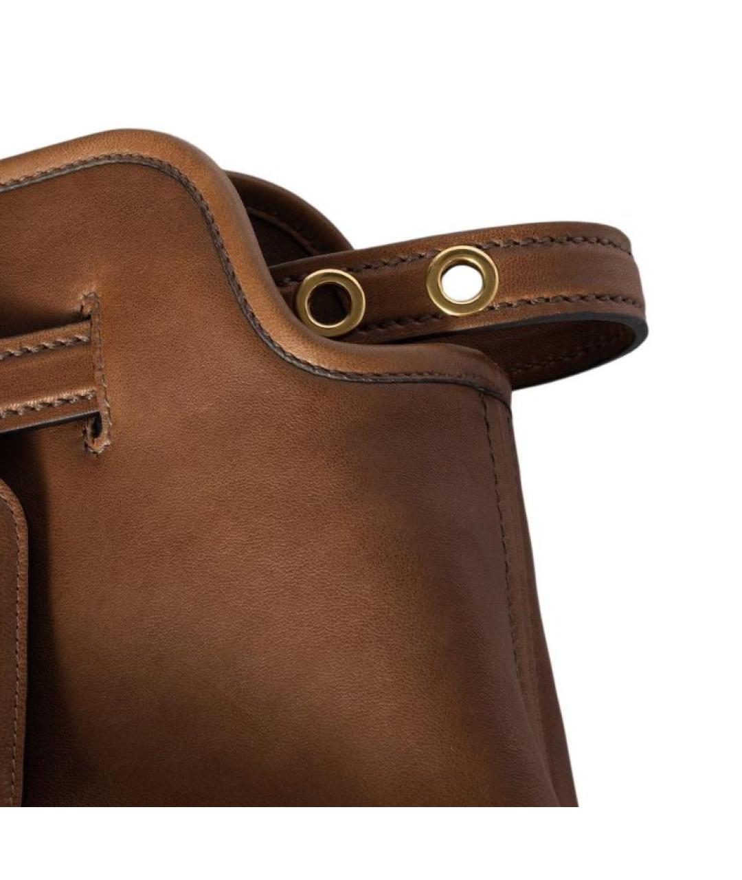 MIU MIU Коричневая кожаная сумка тоут, фото 4