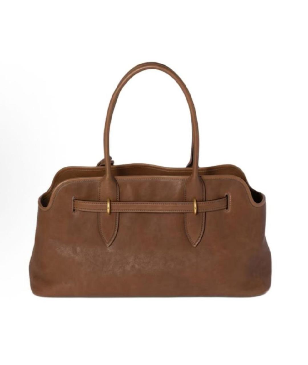 MIU MIU Коричневая кожаная сумка тоут, фото 3