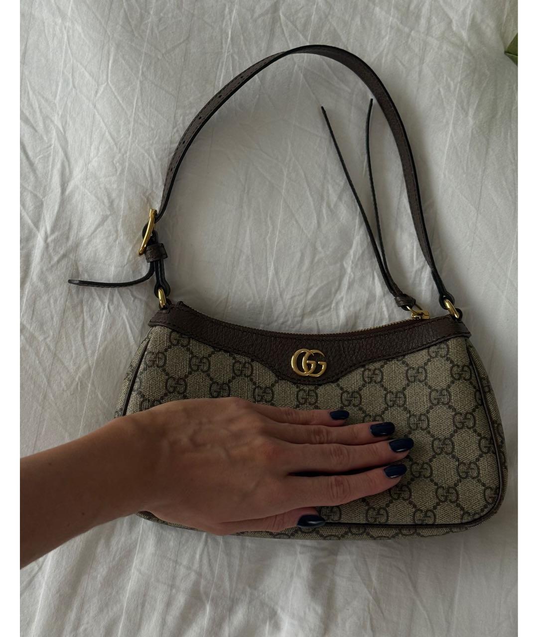 GUCCI Коричневая сумка с короткими ручками, фото 6