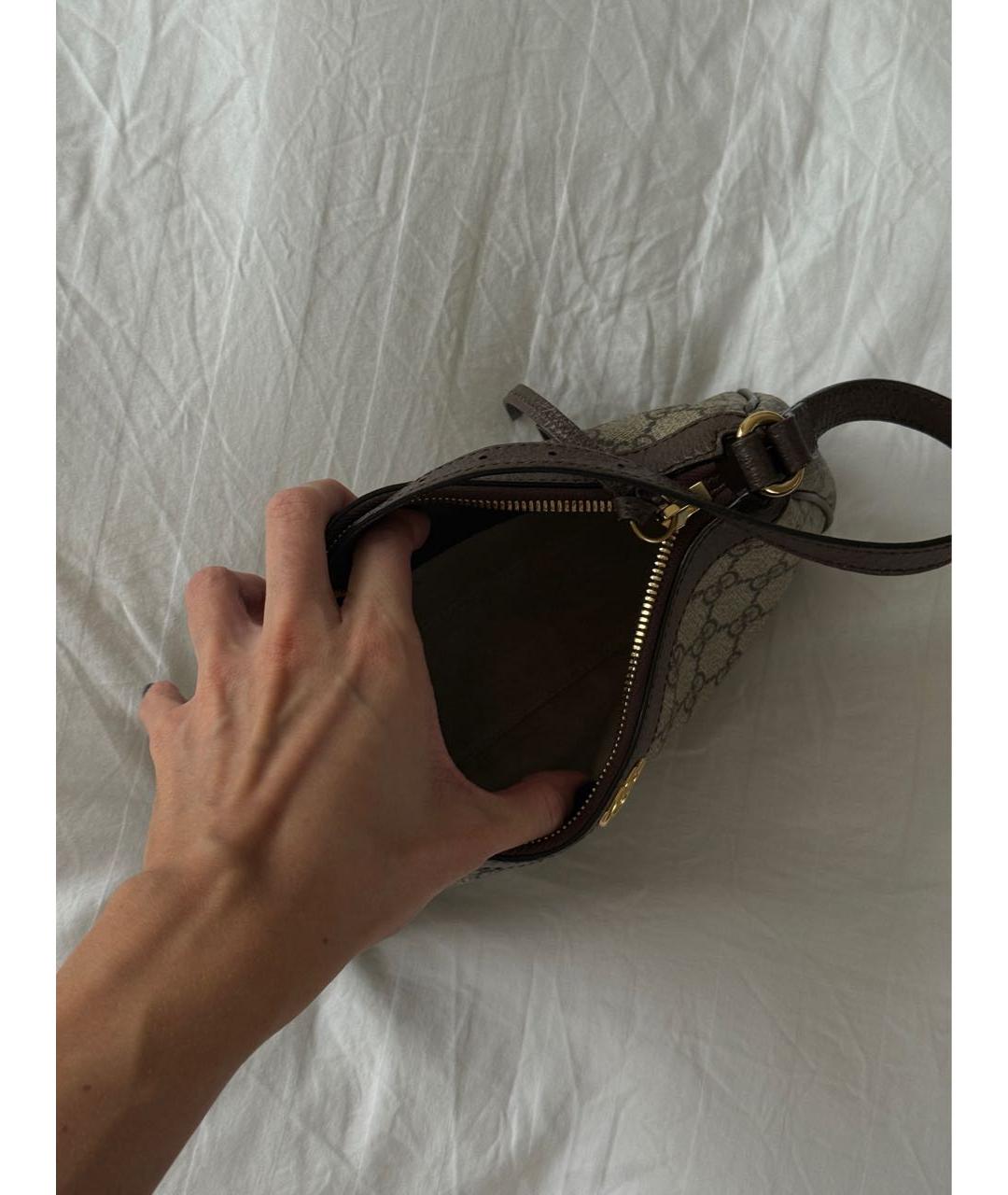 GUCCI Коричневая сумка с короткими ручками, фото 5