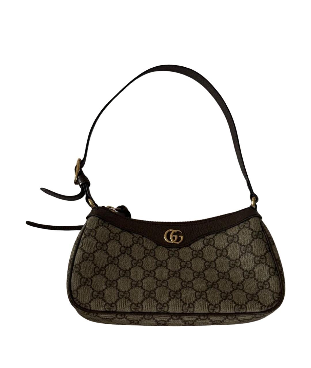 GUCCI Коричневая сумка с короткими ручками, фото 1