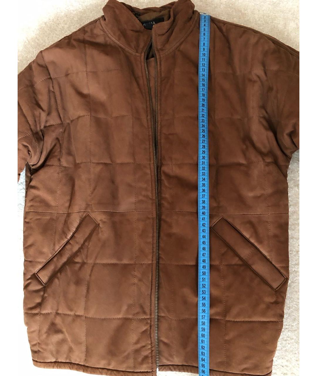 MUUBAA Коричневая кожаная куртка, фото 4