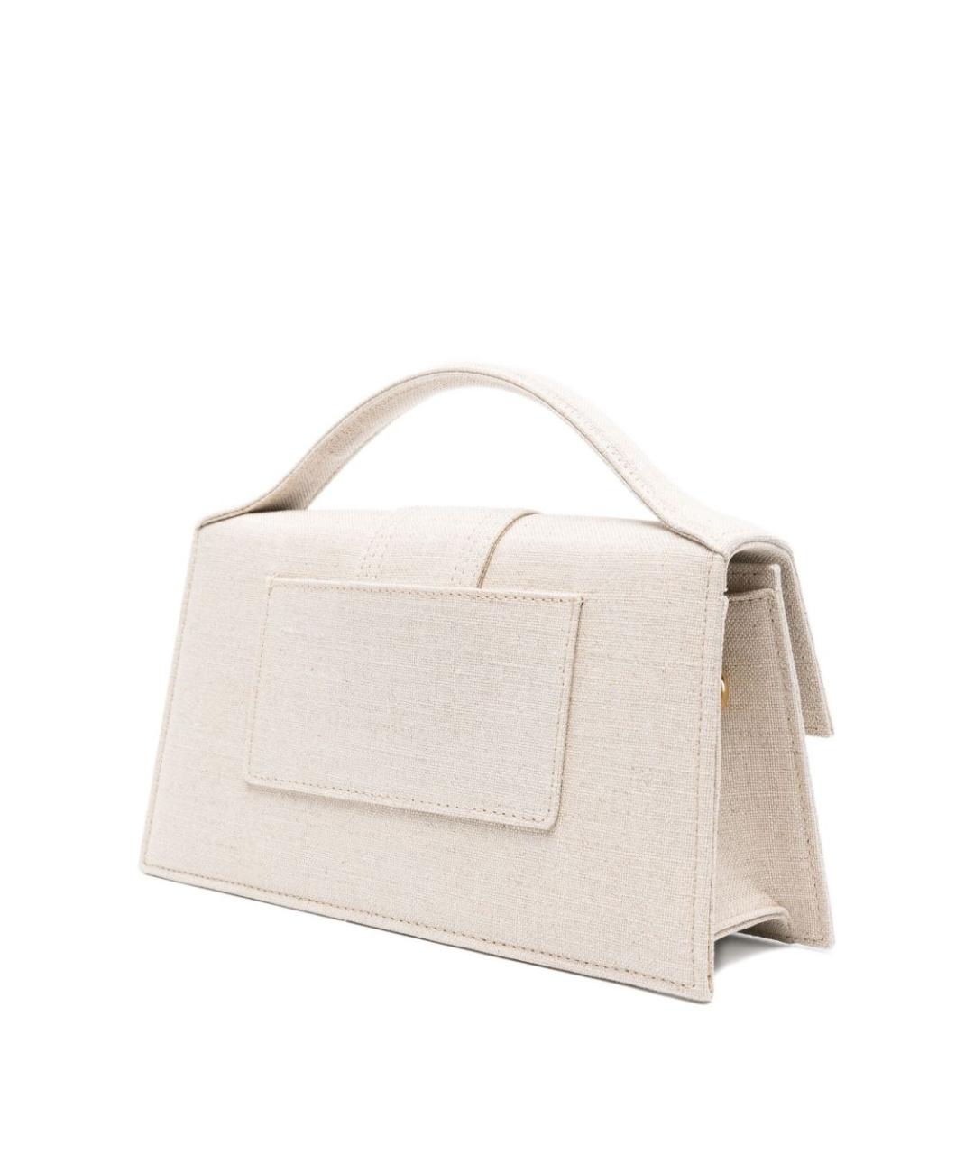 JACQUEMUS Бежевая сумка с короткими ручками, фото 5
