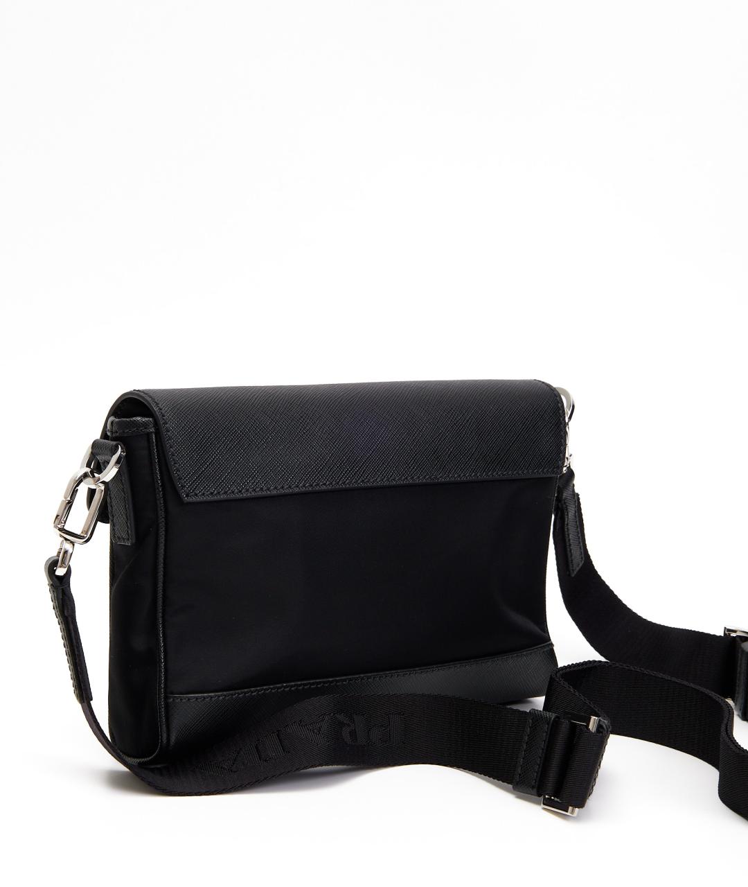 PRADA Черная синтетическая сумка на плечо, фото 7