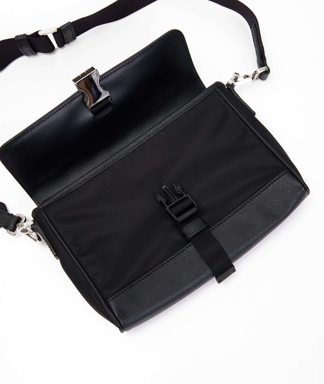 PRADA Черная синтетическая сумка на плечо, фото 3