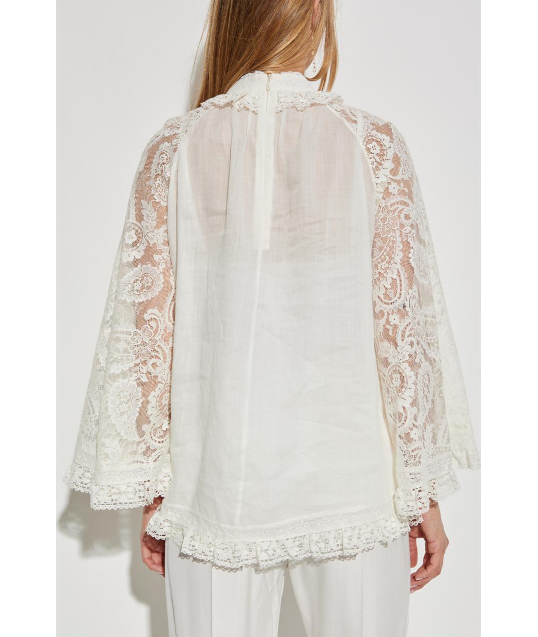 ZIMMERMANN Бежевая блузы, фото 4