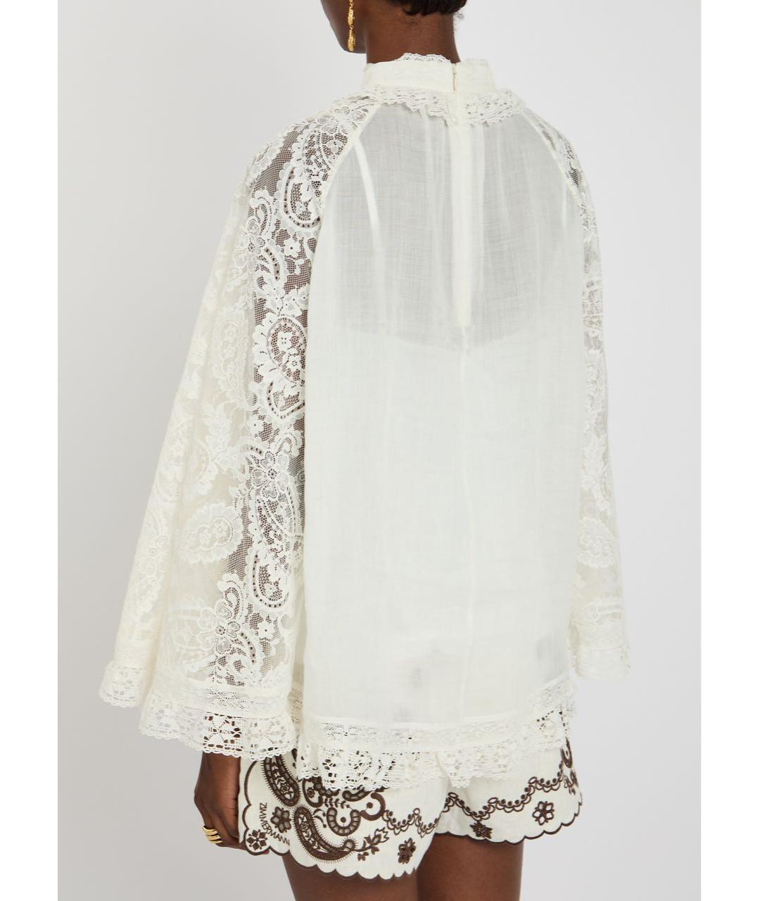 ZIMMERMANN Бежевая блузы, фото 7