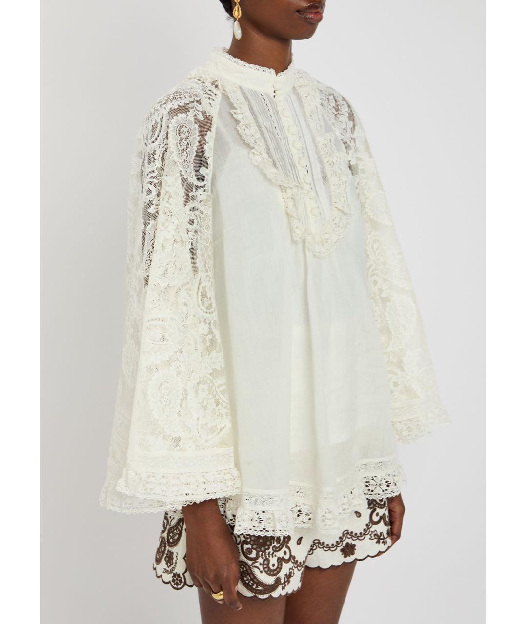 ZIMMERMANN Бежевая блузы, фото 6