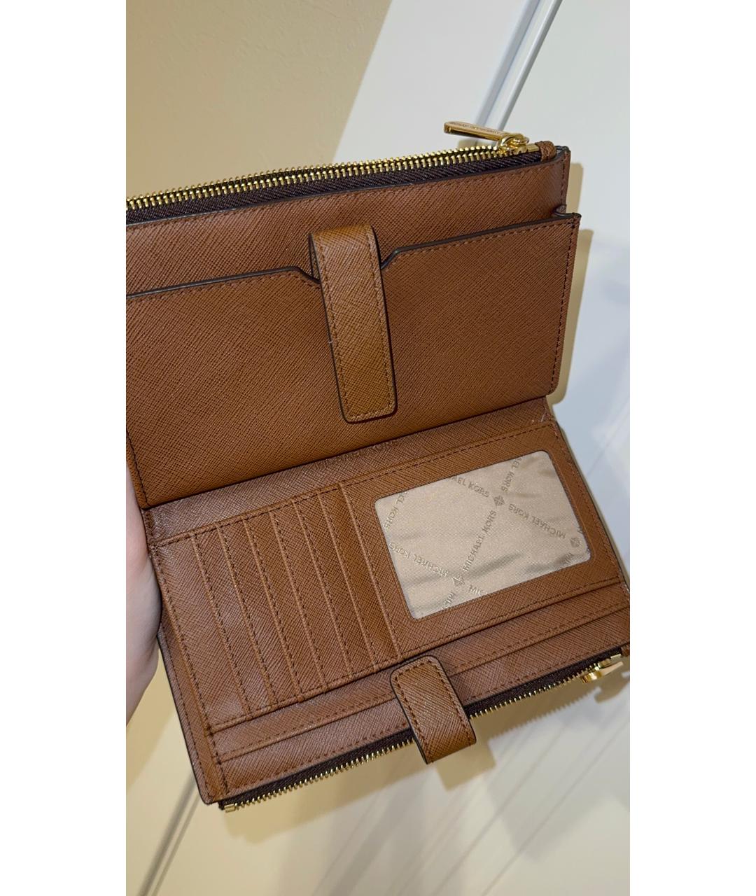 MICHAEL KORS Коричневый кошелек, фото 3