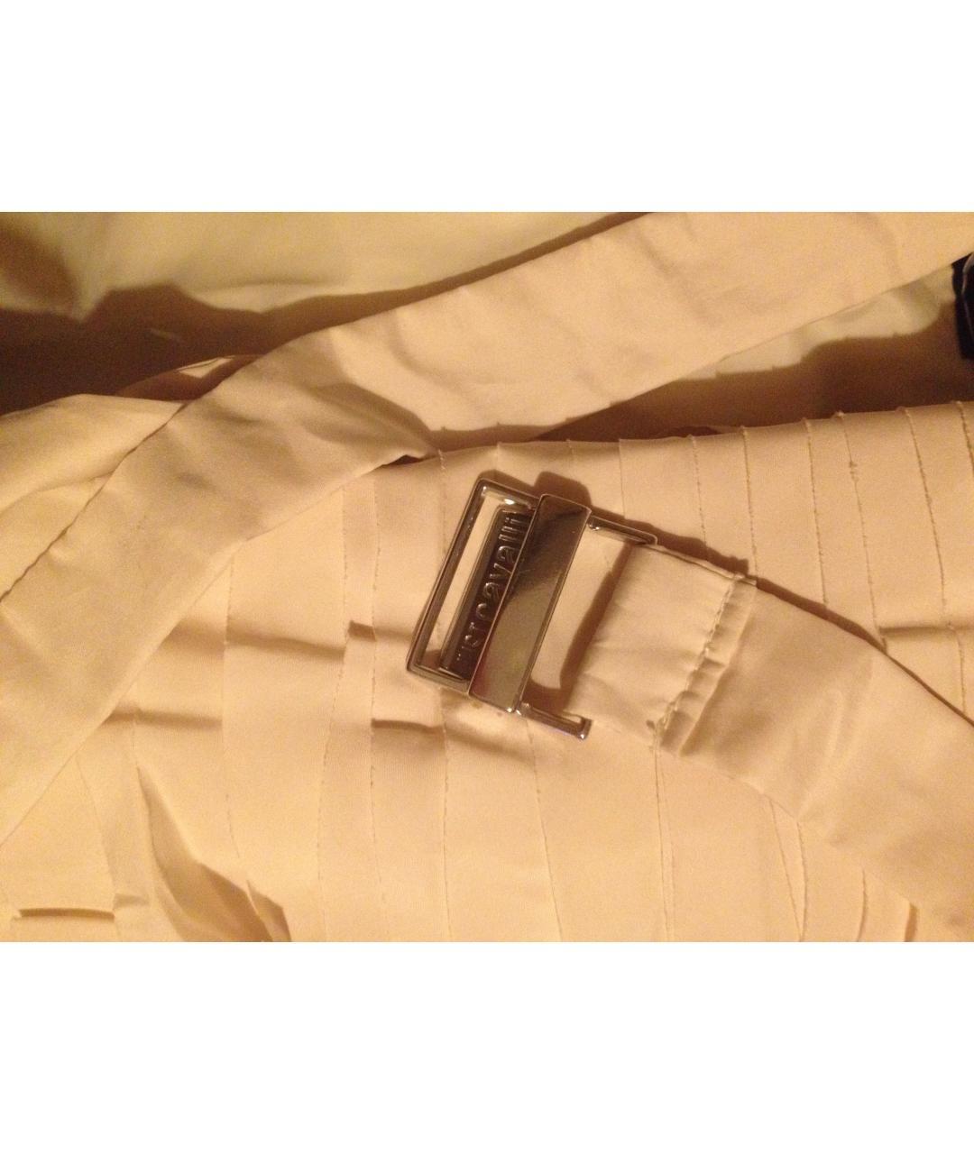 ROBERTO CAVALLI Бежевый полиэстеровый пуховик, фото 7