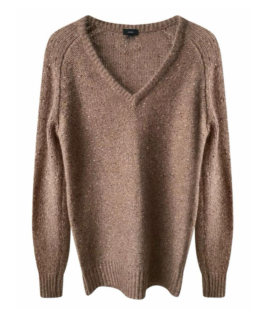JOSEPH Коричневый шерстяной джемпер / свитер, фото 1