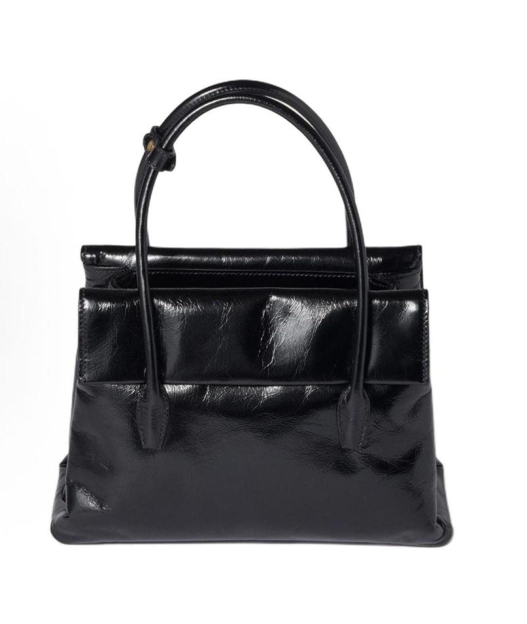 MIU MIU Черная кожаная сумка с короткими ручками, фото 3