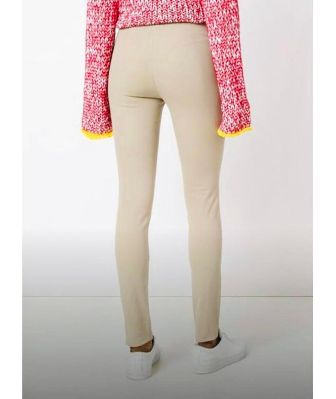 JOSEPH Бежевые хлопко-эластановые леггинсы и велосипедки, фото 3