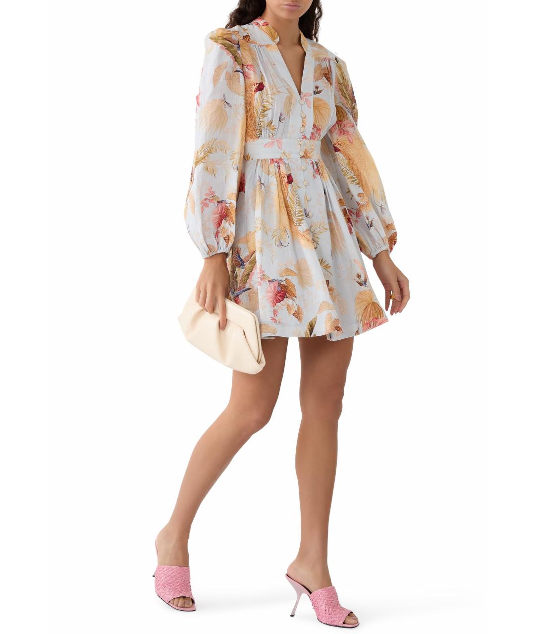 ZIMMERMANN Голубое коктейльное платье, фото 5