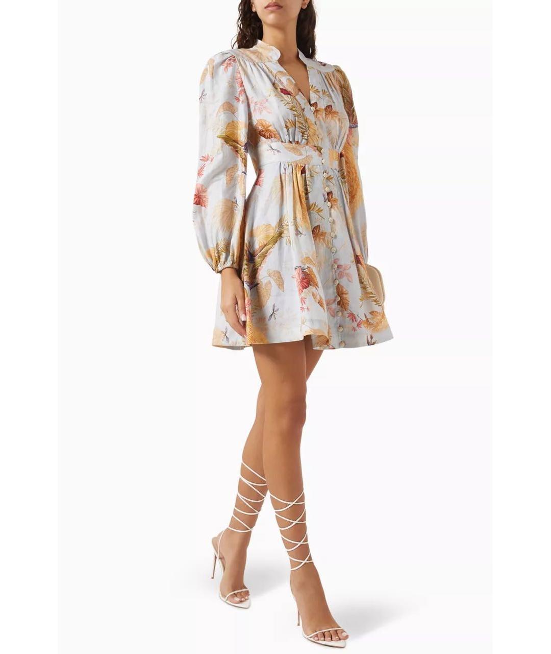 ZIMMERMANN Голубое коктейльное платье, фото 8