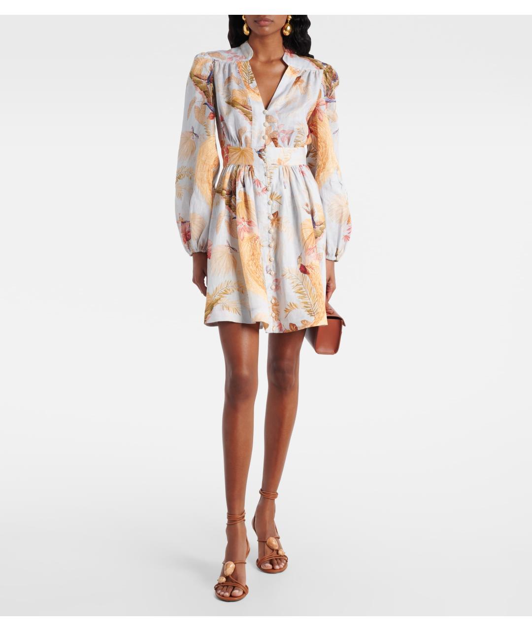 ZIMMERMANN Голубое коктейльное платье, фото 2