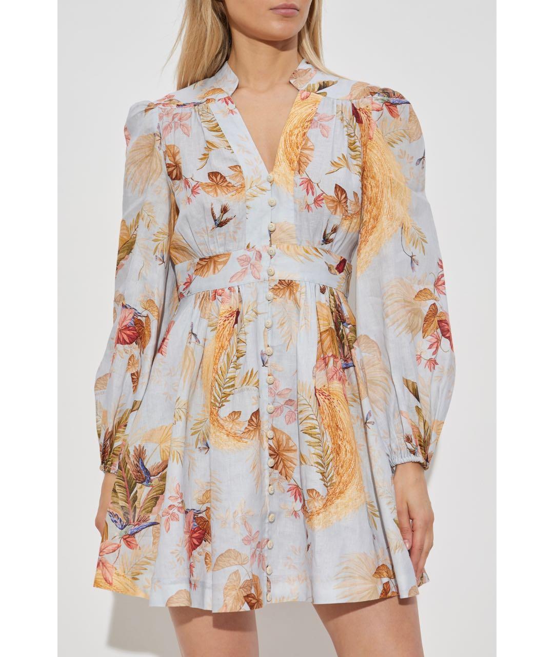 ZIMMERMANN Голубое коктейльное платье, фото 6