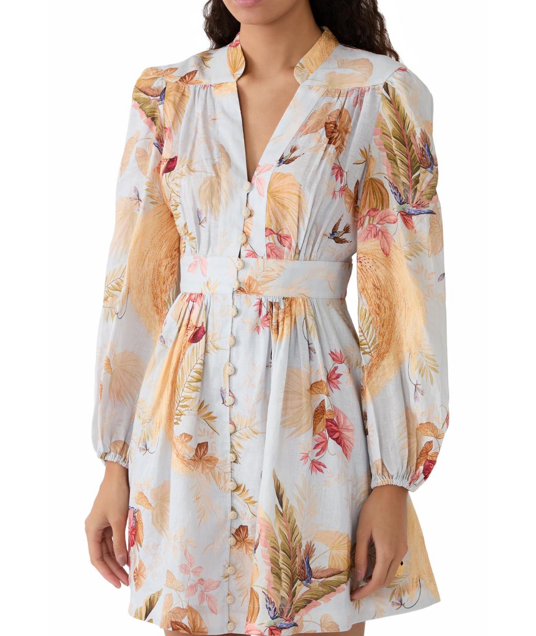 ZIMMERMANN Голубое коктейльное платье, фото 6