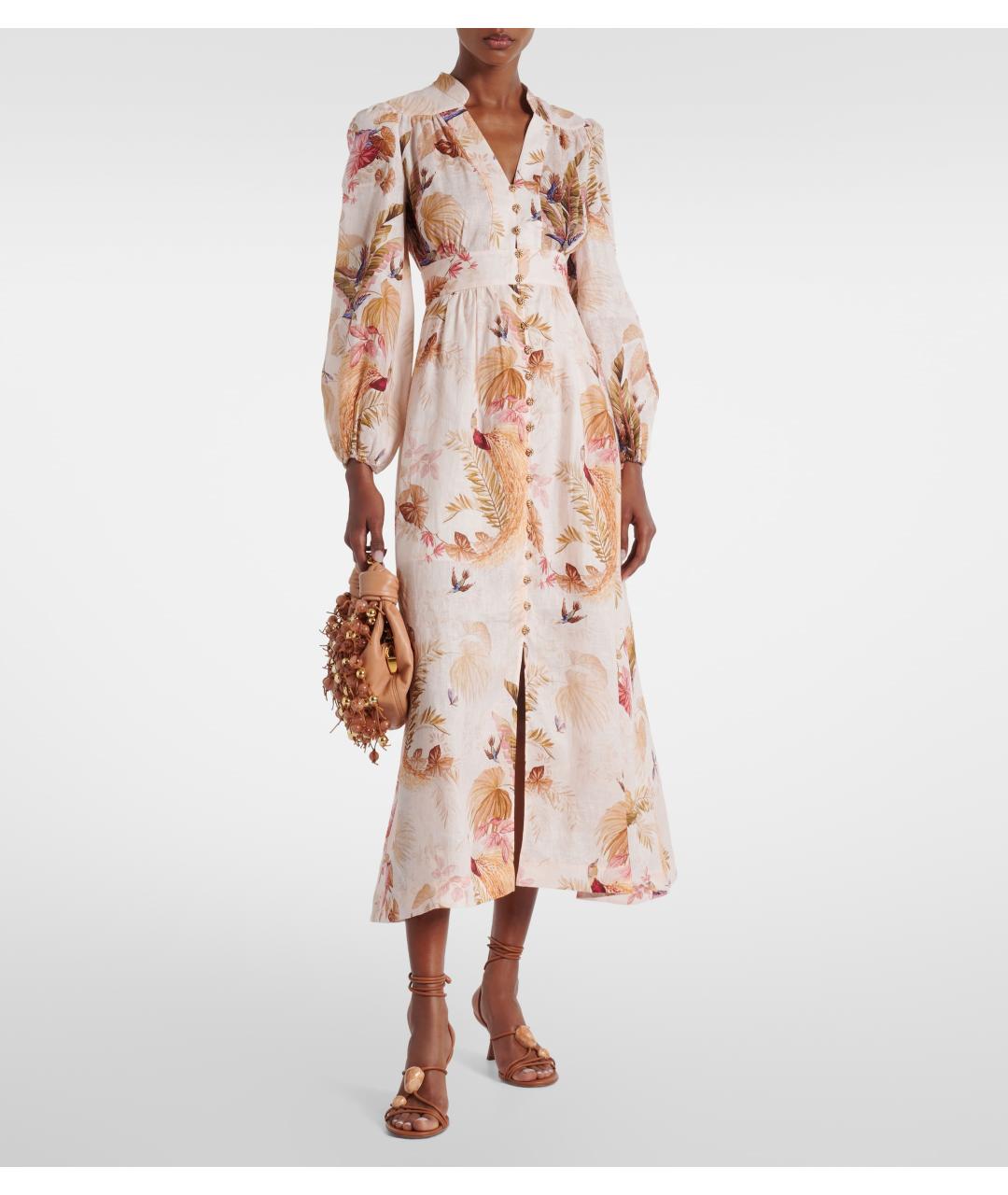 ZIMMERMANN Бежевое коктейльное платье, фото 2