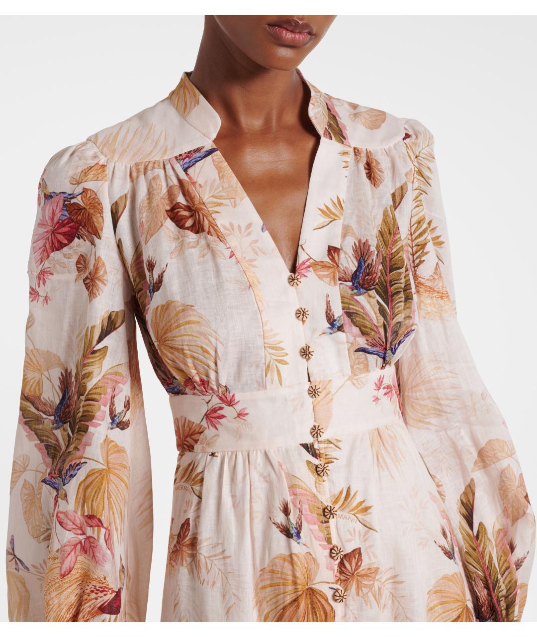 ZIMMERMANN Бежевое коктейльное платье, фото 4