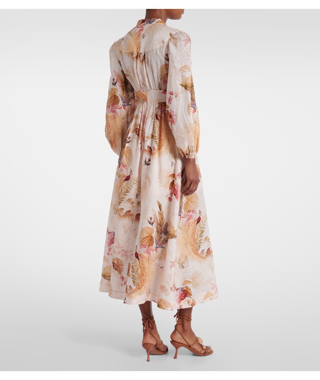 ZIMMERMANN Бежевое коктейльное платье, фото 3