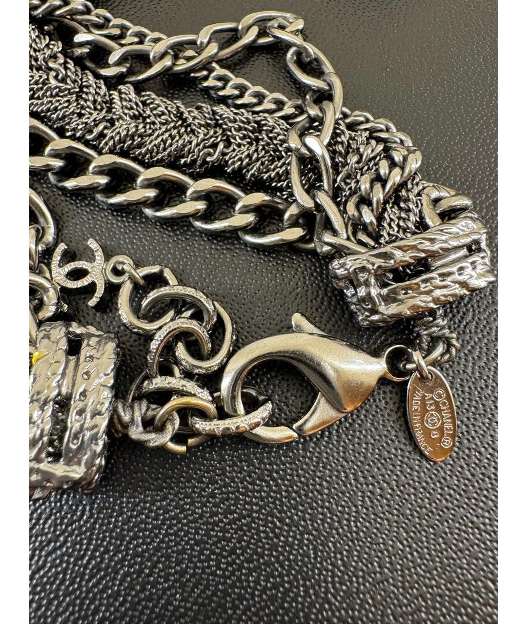 CHANEL Серый чокер, фото 5