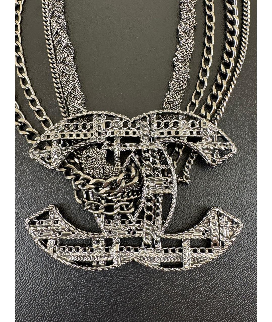 CHANEL Серый чокер, фото 3