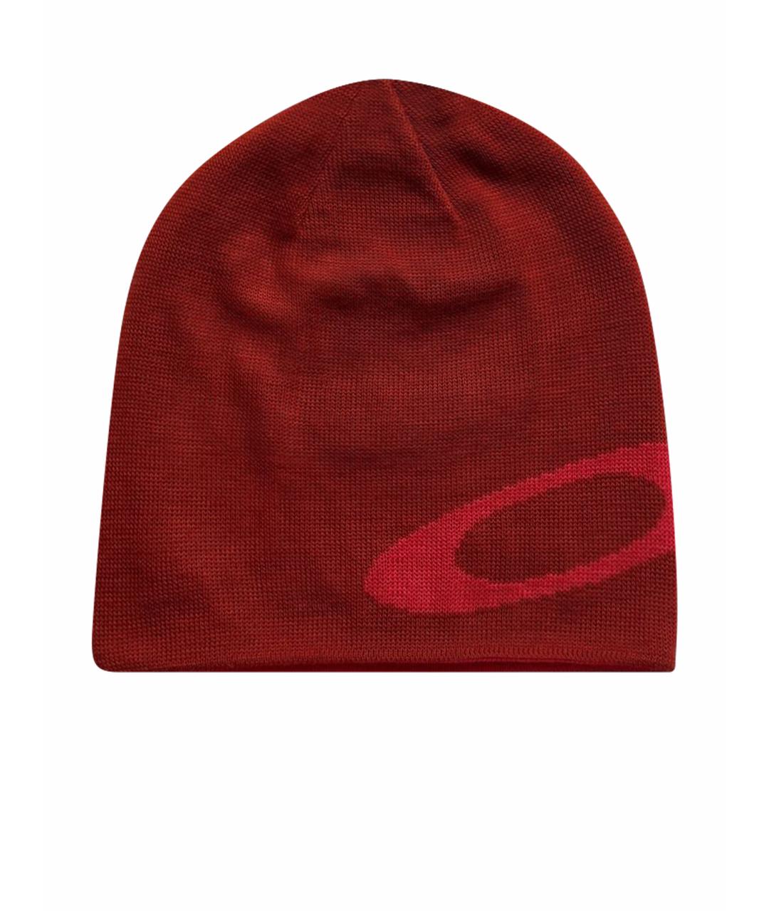OAKLEY Бордовая синтетическая шапка, фото 1