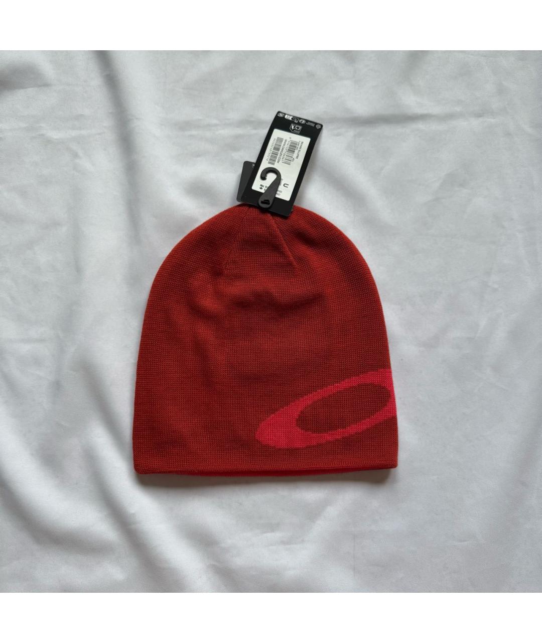 OAKLEY Бордовая синтетическая шапка, фото 3